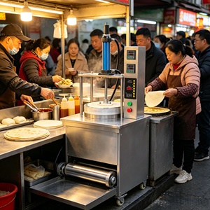 Pressa Idraulica da Tavolo <span class=keywords><strong>per</strong></span> Pancake, <span class=keywords><strong>Pizza</strong></span>, Chapati, Roti e Pane Sfogliato <span class=keywords><strong>per</strong></span> Ristoranti - Product Image 1