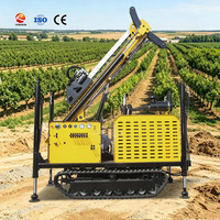 Foreuse rotative robuste sur chenilles pour puits d'eau profonds, irrigation et exploration géothermique – Haute efficacité