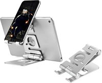 Support de téléphone portable et tablette multifonction 3-en-1 en alliage d'aluminium professionnel 2024, design étanche, hauteur réglable, pour bureau