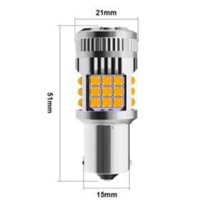 FSYLX 7K 1156 Automobile 1157 luce per auto a <span class=keywords><strong>LED</strong></span> BA15S lampadina a <span class=keywords><strong>LED</strong></span> 1157 7443 3030 36SMD T20 W21W luce di direzione luci dei freni veicoli - Product Image 6
