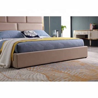 Offre d'usine C2020 meubles de chambre à coucher modernes lit king size avec cadre en or lit de luxe