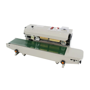 Fr 900 Continuous Sealing Machine Snacks Quality Continuous Sealing Machine for Plastic Bags Band Sealer with <b>Printer</b> - Product Image 1