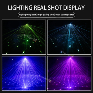 โปรเจคเตอร์เลเซอร์ RGB กำลังไฟ 2W 3W กันน้ำ IP66 พร้อมระบบควบคุม DMX ให้เอฟเฟกต์ท้องฟ้าเต็มดาวและหิ่งห้อย สำหรับงานปาร์ตี้กลางแจ้ง งานแต่งงาน และงานจัดเลี้ยงในสวน - Product Image 5