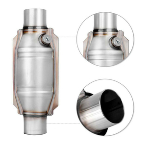Convertisseur catalytique universel à trois voies avec support en céramique en nid d'abeille pour moteur à essence <span class=keywords><strong>catalyseur</strong></span> de voiture de 2.5 pouces 2 pouces - Product Image 1