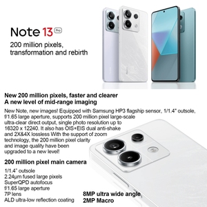 Venta al por mayor <span class=keywords><strong>Xiaomi</strong></span> Redmi Note <span class=keywords><strong>13</strong></span> <span class=keywords><strong>Pro</strong></span> <span class=keywords><strong>5G</strong></span>, 8GB + 128GB, 6,67 pulgadas MIUI 14 Snapdragon 7s Gen 2 Octa Core 4nm hasta 2,4 GHz, NFC - Product Image 2