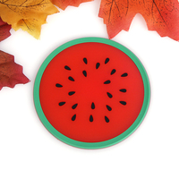 Custom 2d Zacht Pvc Fruit Ontwerp Cup Mat Rubber Aangepaste Onderzetters Rubber Onderzetters