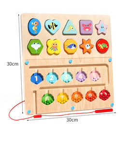 Nouveau 2026 Jouet Montessori 2 en 1 pour bébé : <span class=keywords><strong>Jeu</strong></span> de labyrinthe de perles et de tri de couleurs, éducatif, pour l'apprentissage des formes et le développement sensoriel - Product Image 6