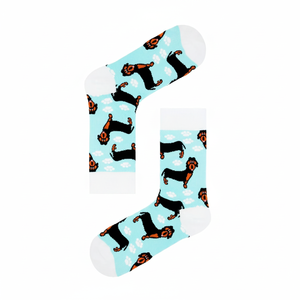 Breathable Unisex Colorful Ankle <b>Socks</b> with Multiple Dog Pattern for Daily Use - Product Image 2