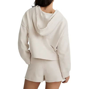 Sudadera Corta Informal de Moda, Holgada, Transpirable y Sexy para Mujer, con Logotipo Personalizado, para Gimnasio y Deporte - Product Image 4