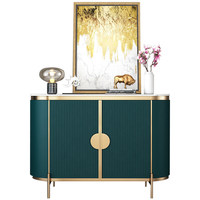 Meuble buffet de salle à manger, armoire de cuisine en bois, meuble bar en marbre, style nordique, luxe moderne, buffets