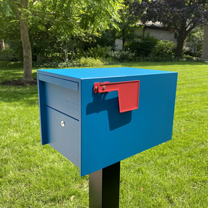 Casella di posta in piedi per esterni scatola di lettere in acciaio scatola per pacchi di giornali grande cassetta postale - Product Image 2