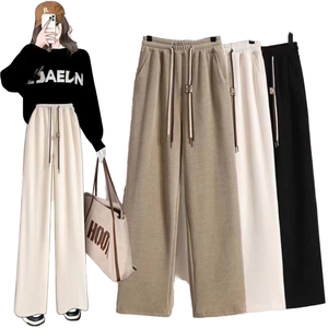 Nuovi <span class=keywords><strong>pantaloni</strong></span> larghi in <span class=keywords><strong>velluto</strong></span> di cotone da <span class=keywords><strong>donna</strong></span> in <span class=keywords><strong>velluto</strong></span> a 25 stile in <span class=keywords><strong>velluto</strong></span> Casual dimagrante per Smiley doppia cintura autunno - Product Image 1