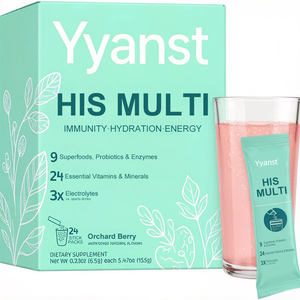 OEM/ODM Polvo multivitamínico sin azúcar para el apoyo inmunológico de los hombres, recuperación de energía después del ejercicio, polvo de electrolitos para hidratación. - Product Image 1