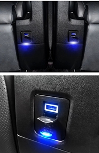 ที่ชาร์จแบตในรถ ที่ชาร์จ USB อุปกรณ์เสริมในรถยนต์สำหรับ <span class=keywords><strong>ALPHARD</strong></span> VELLFIRE 30 ZG/<span class=keywords><strong>SC</strong></span> - Product Image 5