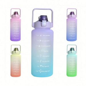 Bouteille d'eau demi-gallon à faible MOQ avec pochette de rangement, bouteilles d'eau de sport de voyage économiques avec support pour téléphone portable - Product Image 6