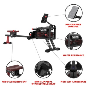 Snode WR66 Iron Magnetic <strong>Water</strong> <strong>Rowing</strong> <strong>Machine</strong> Home Use-Quiet Rower LCD Display Adjustable Resistance Unisex Fitness 14L <strong>Water</strong> - Product Image 3