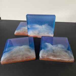 Elegante Juego de Posavasos de Resina Diseñado para Mesa de Centro, Mesa de Comedor y Decoración del Hogar con Acabado Duradero y Apariencia Elegante - Product Image 5