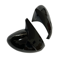 Dongfeng Peugeot 308 Couverture de rétroviseur en fibre de carbone noir brillant personnalisé Bullhorn Type d'adhésif modifié Kit de carrosserie