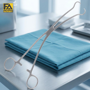 คีมหนีบผ่าตัดสแตนเลส Skene Tanaculum Forceps เครื่องมือผ่าตัดแบบใช้มือสำหรับใช้ในห้องผ่าตัด ได้รับการรับรองมาตรฐาน CE ISO13485 - Product Image 2