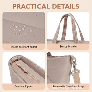 Sac fourre-tout maternité matelassé multifonctionnel élégant 2025 avec étui à sucette, organisateur de poussette, sac à couches pour maman et bébé, sac d'hôpital - Product Image 6