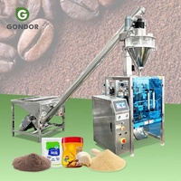 Petite machine à emballer semi-automatique de remplissage de tarière de table en poudre de curry Gain et poudre 1kg
