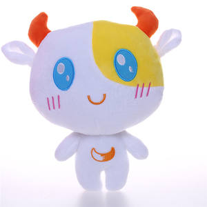 Mascotte Aziendale con Espressione <span class=keywords><strong>Sorridente</strong></span> Prodotta in Fabbrica, Giocattolo di Peluche Ricamato 25cm, Super Morbido, Imbottito in Cotone PP - Product Image 4