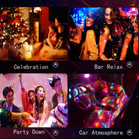 Lumières de fête Dj Disco Ball Light, lumières stroboscopiques de scène LED activées avec télécommande pour la maison de mariage d'anniversaire