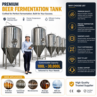 5HL 10HL 20HL 30HL cuve de Fermentation de bière Unitank fermenteur en acier inoxydable équipement de brassage de bière réservoir revêtu