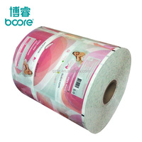 Film composite plastique PE CPP OPP thermoscellable sur mesure en gros pour l'emballage de lingettes humides médicales