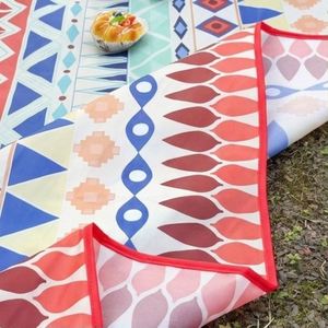 Storage Pouch Waterproof <b>Foldable</b> Outdoor Picnic Blanket Portable <b>Beach</b> Camping Mat With Magnet Straps - Product Image 2