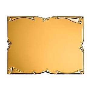 SUBLIMAZ 230x180mm Piastra in Oro Pergamentato per Trofei, Medaglie e Targhe - Product Image 1