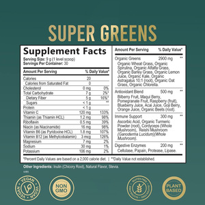 Estratto di piante vegetali naturali Super verde in polvere nutrizione verde Superfood Super verdi in polvere multivitaminico - Product Image 5