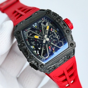 New RM Orange Carbon Fiber Case butterfly Buckle <b>Skeleton</b> <b>Automatic</b> Mechanical Movement Waterproof Sports Mechanical <b>Watch</b> - Product Image 4