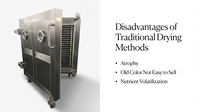 Best verkochte industriële voedselvriesdroogmachine, SUS304 materiaal, 380V/220V spanning voor de verwerking van hoogwaardig gevriesdroogd fruit