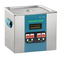 Machine de nettoyage à ultrasons professionnelle pour bijouterie, 11 litres, 40 kHz, 240 W, contrôle numérique, nettoyeur sonique chauffant