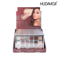 Palette de fards à paupières imperméables, 18 couleurs, mat/brillant, pour le maquillage quotidien des débutants