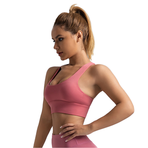 Gilet da Yoga antiurto ad alta elasticità, biancheria intima sportiva rimovibile <span class=keywords><strong>per</strong></span> il petto, reggiseno Fitness nudo <span class=keywords><strong>per</strong></span> adulti o palestra e corsa - Product Image 1