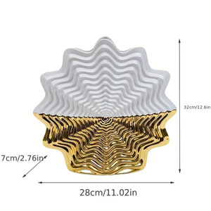 Trắng Và Vàng Bình Tinh Tế Gừng Jar Bình Cho Trang Trí Nội Thất, Độc Đáo Phong Cách Jar Thiết Kế - Product Image 5
