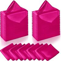 Servilleta de Satén de Poliéster Color Oro Rosa de Alta Calidad, Mantel Plegable con Diseño Floral para Hoteles, Fiestas, Vajilla y Decoración Premium