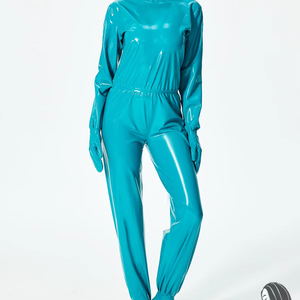 <span class=keywords><strong>Combinaison</strong></span> <span class=keywords><strong>en</strong></span> <span class=keywords><strong>latex</strong></span> ample pour <span class=keywords><strong>femme</strong></span> avec mitaines et chaussettes - Product Image 1