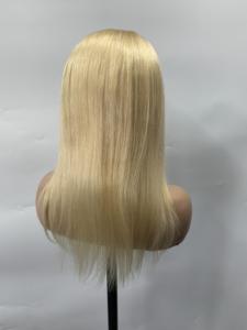 DX123 613 vero e proprio biondo hd parrucche in pizzo pieno crudo vergine <span class=keywords><strong>capelli</strong></span> umani dea senza nodi intrecciato <span class=keywords><strong>parrucca</strong></span> tutto retro treccia treccia scatola - Product Image 5