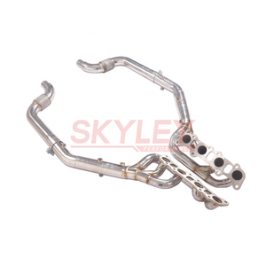 Выпускной коллектор SKYLEY Custom Turbo для Ford Mustang V8 5.0L 2015-2024, длинные трубчатые патрубки, спортивные передние соединительные трубы Mustang - Product Image 6