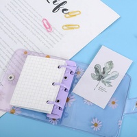 Nouveau mignon Kawaii coran poche marguerite série 3 anneaux reliure Mini Style feuilles mobiles bureau école cahiers à spirale pour l'utilisation de la papeterie