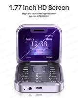 Teléfono Móvil Plegable 2G I16Pro 2026, Marcación Rápida, Lista Negra, Linterna, Grabación de Llamadas, Doble SIM, Voz Mágica