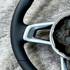 Volant en cuir noir avec surpiqûres pour Volkswagen, pour VW GTI7 <span class=keywords><strong>Golf</strong></span> MK7 <span class=keywords><strong>GTD</strong></span> MK6 MK5 MK4 VW Polo 6 5 - Product Image 2