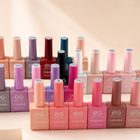 Kit de vernis à ongles en gel UV à base d'eau professionnel EG 15 ml, 60 couleurs, logo personnalisé, marque privée, non toxique, respectueux de l'environnement