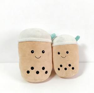 Vente flash : Oreiller en forme de tasse de thé au lait kawaii, créatif, simulation, mignon, drôle, peluche Boba, dropshipping avec rembourrage en coton PP - Product Image 4
