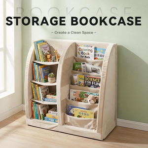 Estantería Infantil Moderna de Espuma Educativa, Soporte Compacto Tipo Sofá para Juguetes y Libros - Product Image 1