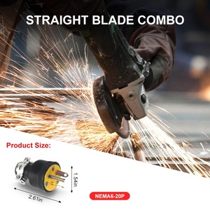 6-20P US Cắm NEMA Lưỡi Thẳng 20 Amp Dây Nguồn 250V Đầu Cắm 20a - Product Image 4