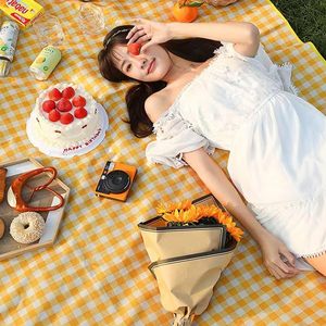 Custom Modern Outdoor Picnic Blanket Waterproof Extra <b>Large</b> Portable Sand Free Camping Picnic <b>Mat</b> - Product Image 5
